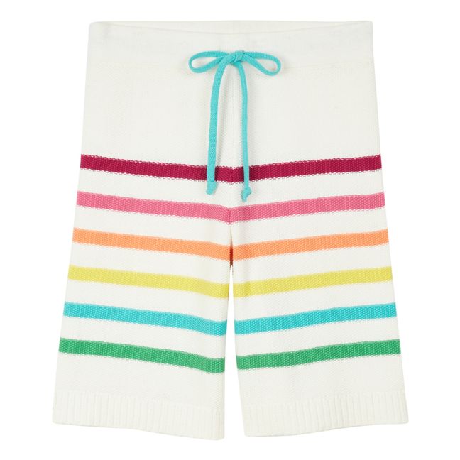 Striped Shorts Seidenfarben