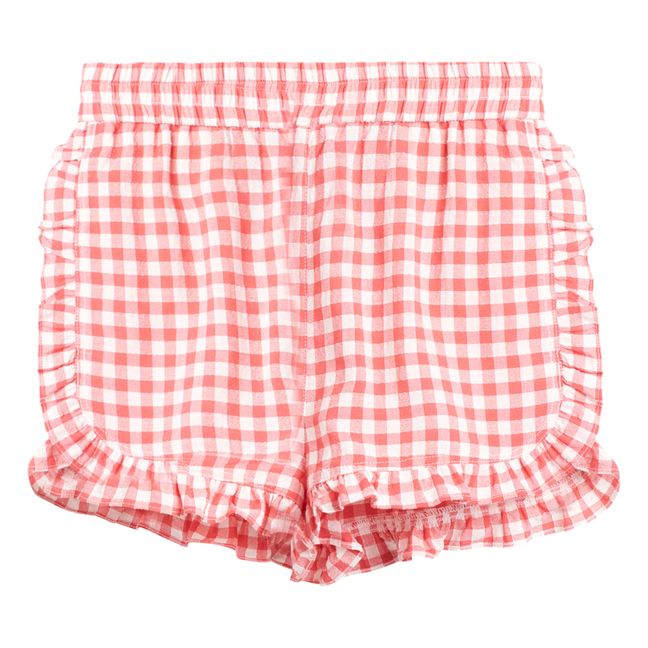 Aimy Gingham Shorts Rosso papavero