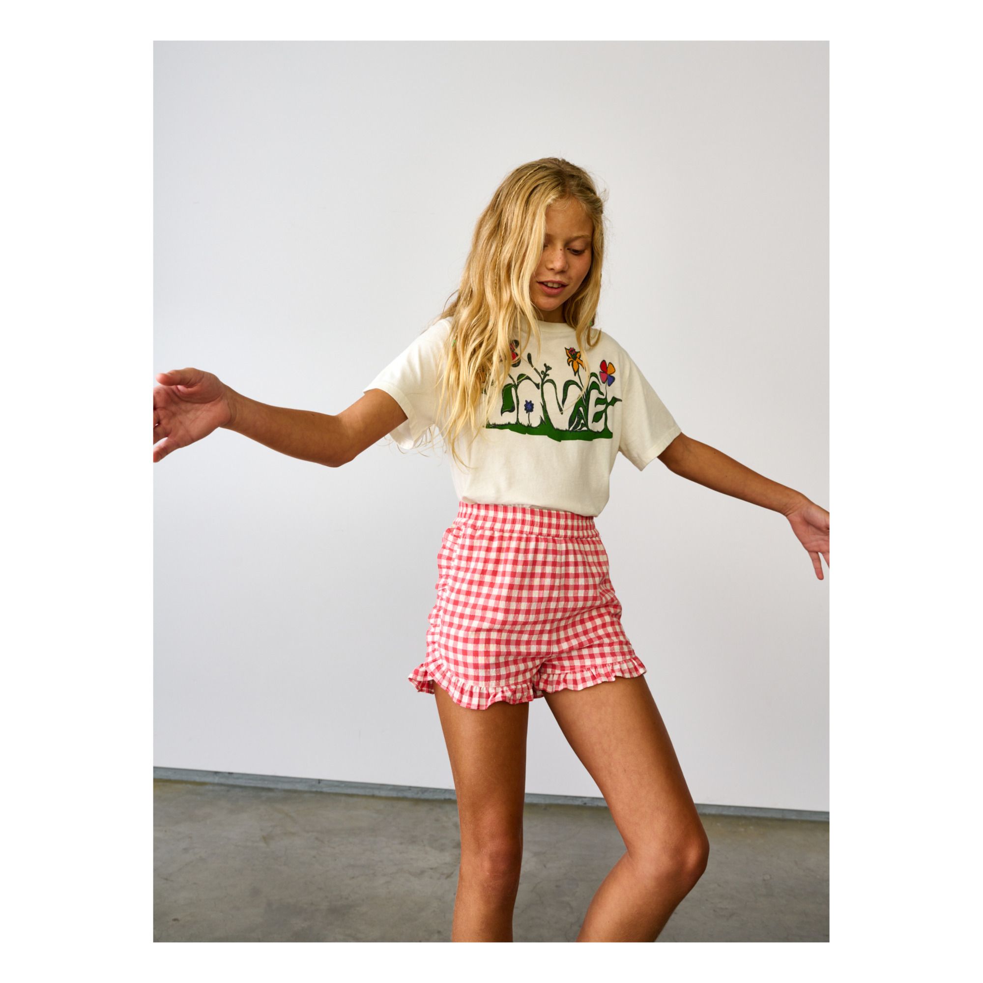 Aimy Gingham Shorts Poppy- Product image n°2
