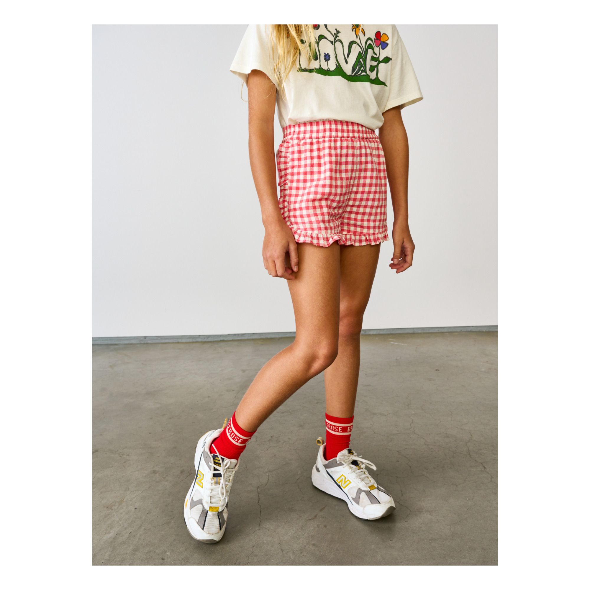 Aimy Gingham Shorts Poppy- Product image n°3
