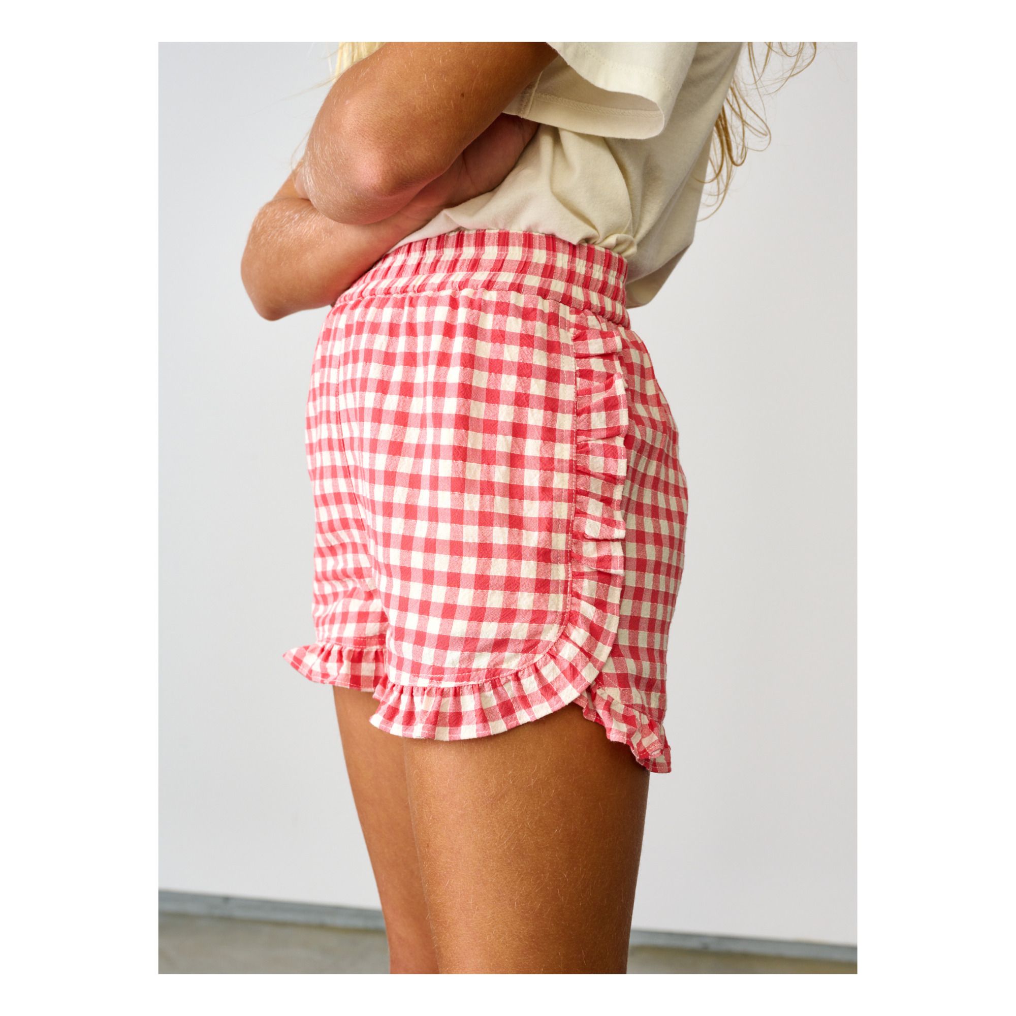 Aimy Gingham Shorts Poppy- Product image n°4