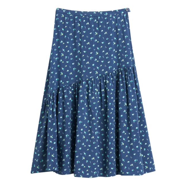 Pure Long Skirt Blau
