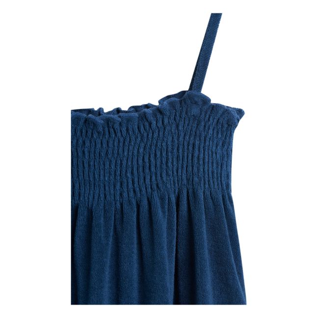 Canil Terry Cloth Dress Navy blue
