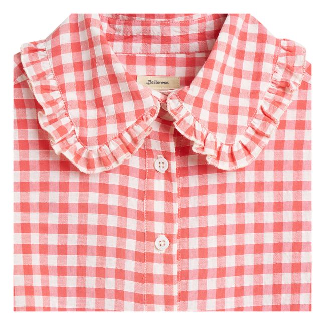 Chemise Vichy Abbey Coquelicot
