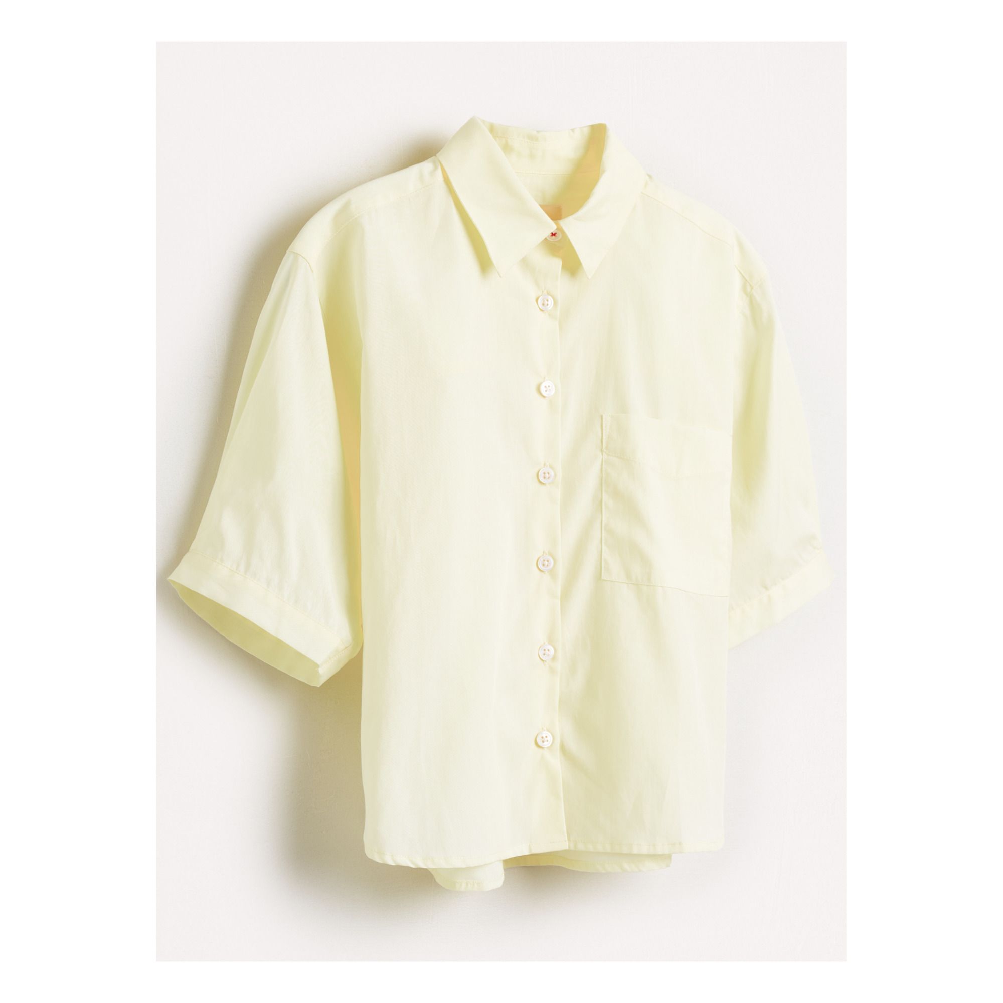 Ave Plain Shirt Yellow- Product image n°5