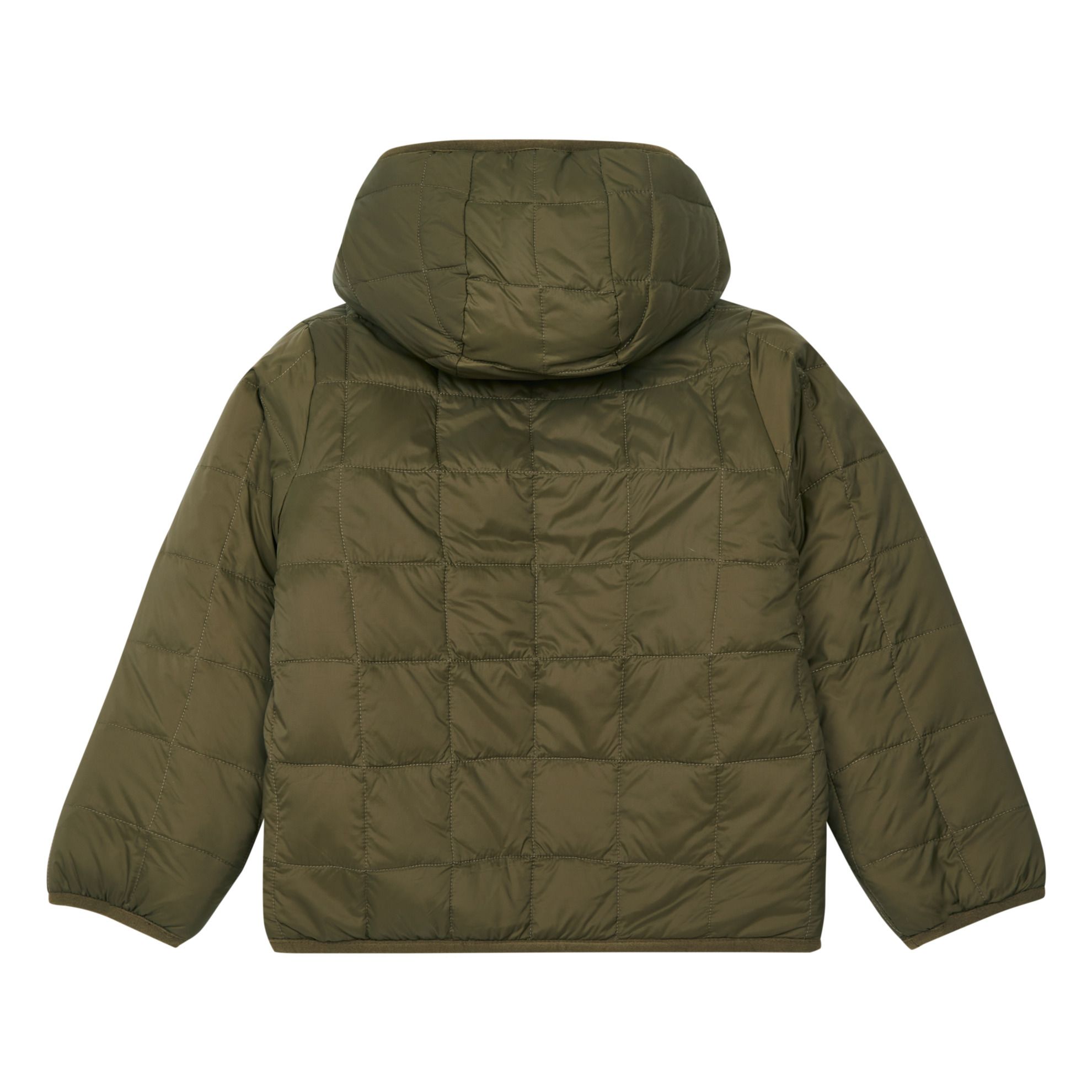 Hooded Puffer Jacket Olive green- Product image n°3