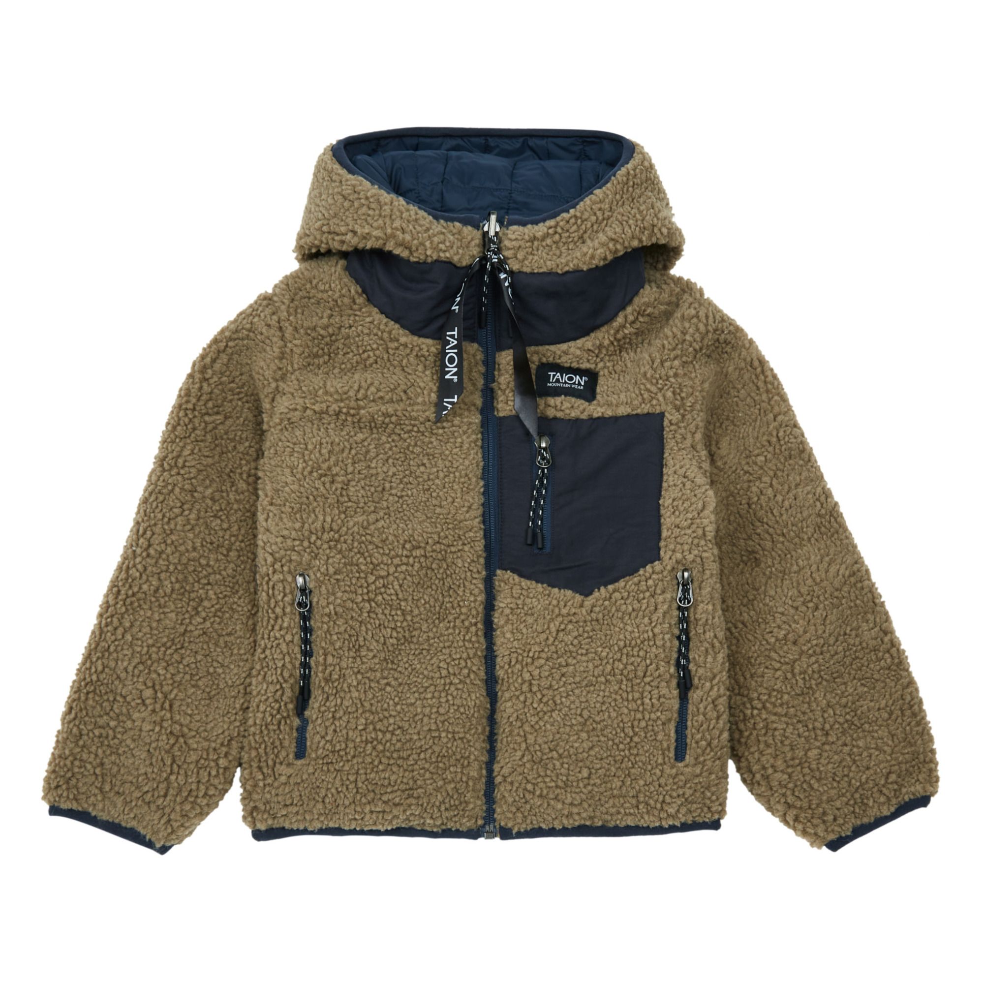Hooded Puffer Jacket Navy blue- Product image n°0