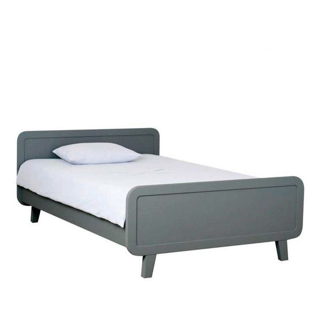 Round Bed 120x200cm - Dark Grey Mid grey