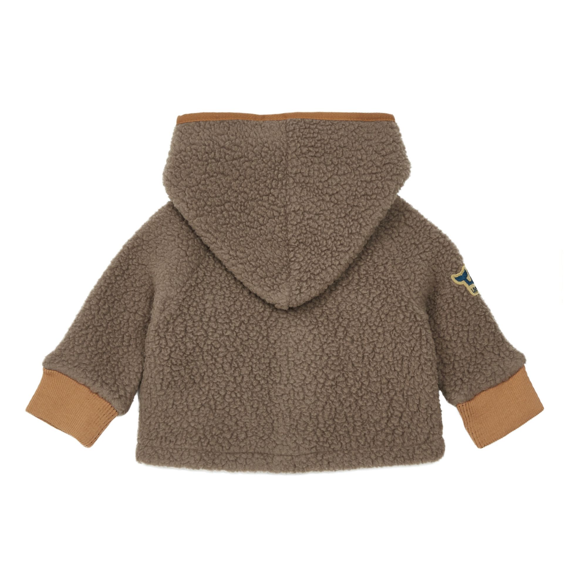 Recycled Pile Retro Polar Fleece Jacket Brown- Product image n°2