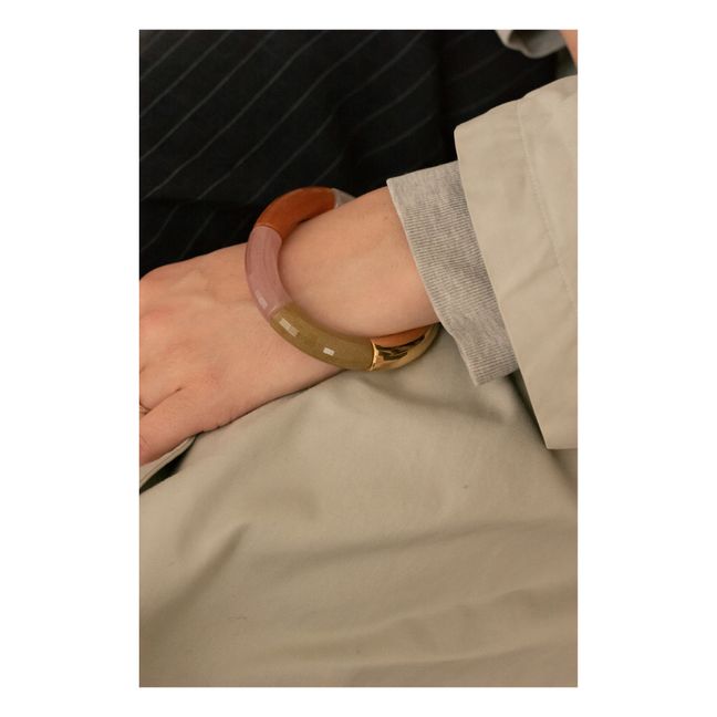Bitte-Kai Gold Plated Resin Bracelet Naranja