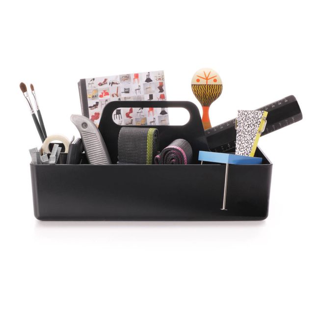 Rangement Toolbox en plastique recyclé - Arik Levy | Noir