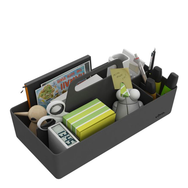 Rangement Toolbox en plastique recyclé - Arik Levy | Noir