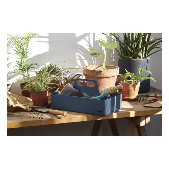 Rangement Toolbox en plastique recyclé - Arik Levy | Bleu de mer