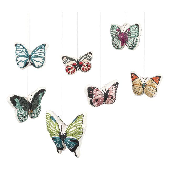 Mobile Schmetterlinge aus Bio-Baumwolle
