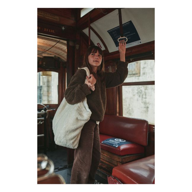 Leatherleaf Sherpa Sweatshirt | Brown