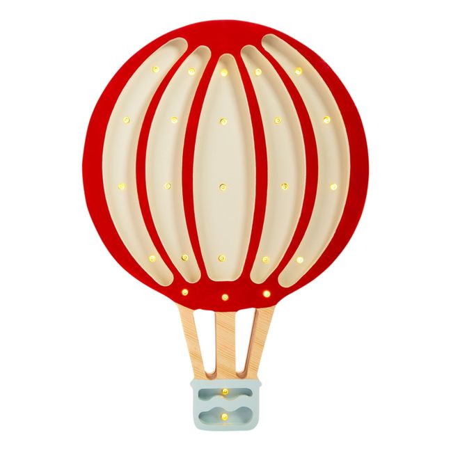 Tischleuchte Heißluftballon Burgunderrot