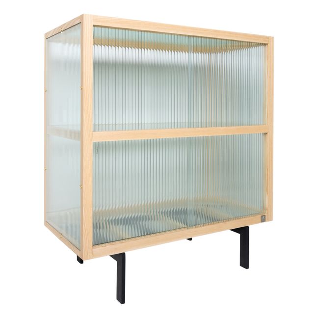 Ribbed Glass Sideboard