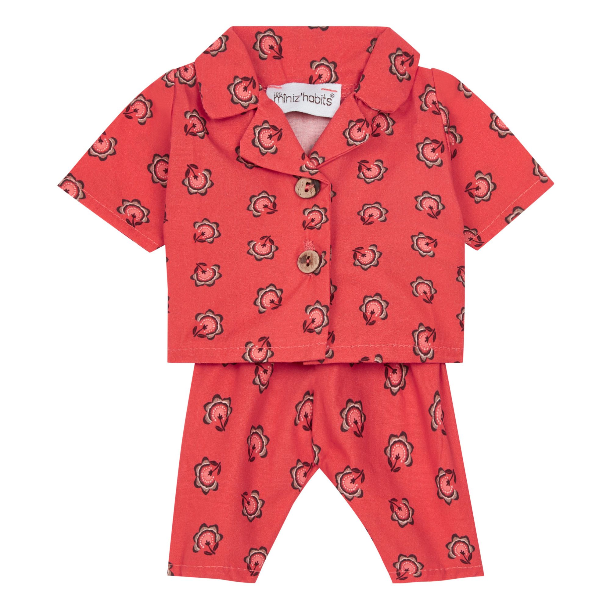 Minikane - Pyjama à bouton en coton Dahlia - Multicolore