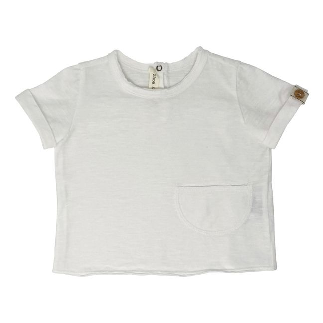 Slub Cotton Pocket T-shirt Ecru