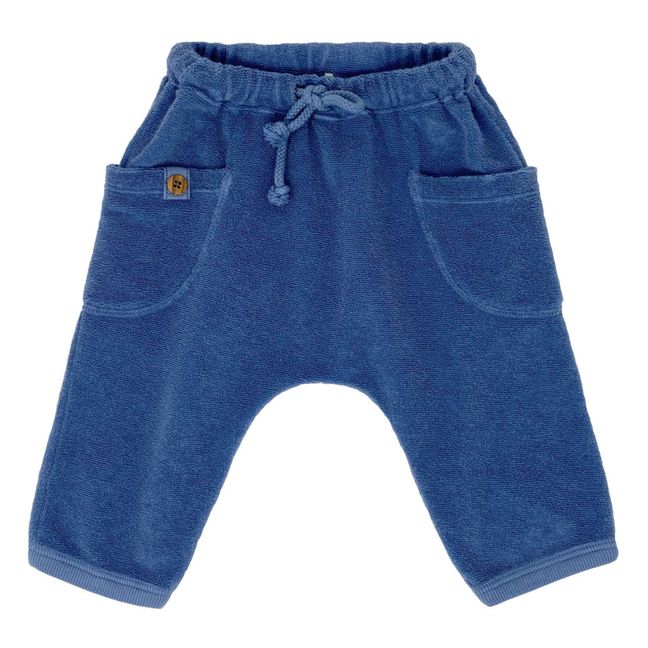 Terry Cloth Harem Pants Blu