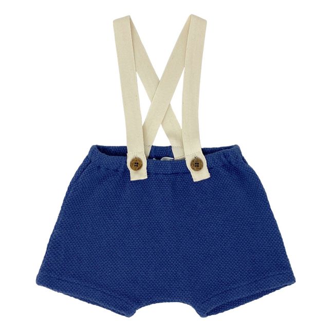 Knit Suspender Bloomers Blue