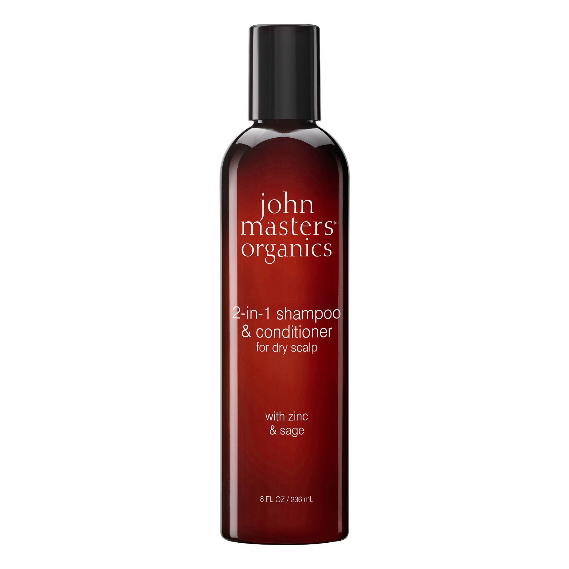 John Masters Organics - Shampoing et après-shampoing 2-en-1 zinc & sauge - 236 ml - Non teinté