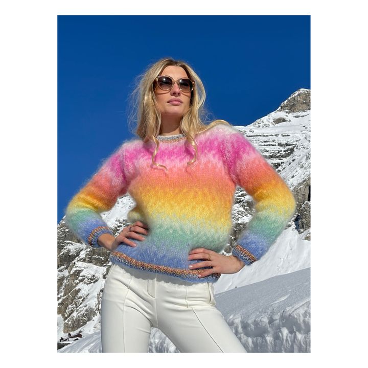 Maglione Tie Dye in mohair e lana | Multicolore