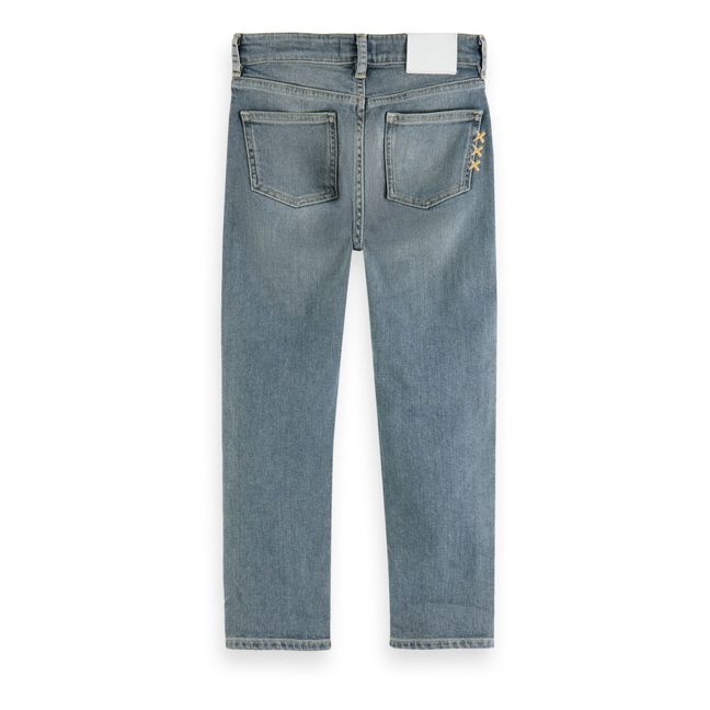 Dean Recycled Cotton Loose Jeans Denin grigio
