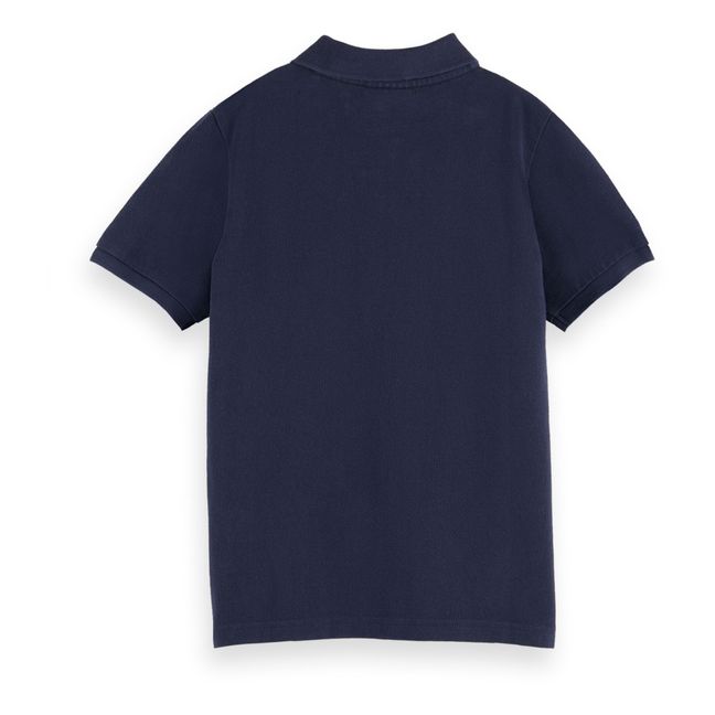 Pique Polo Shirt Azul Marino