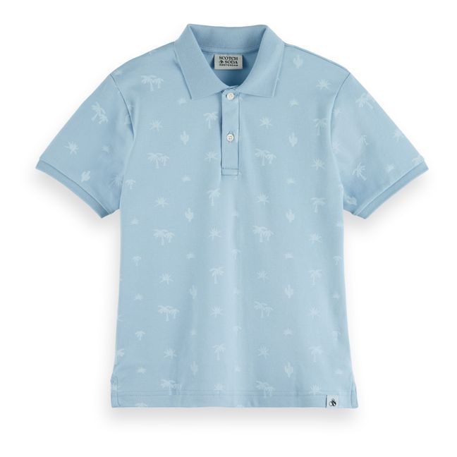 Pima Cotton Polo Shirt Light blue