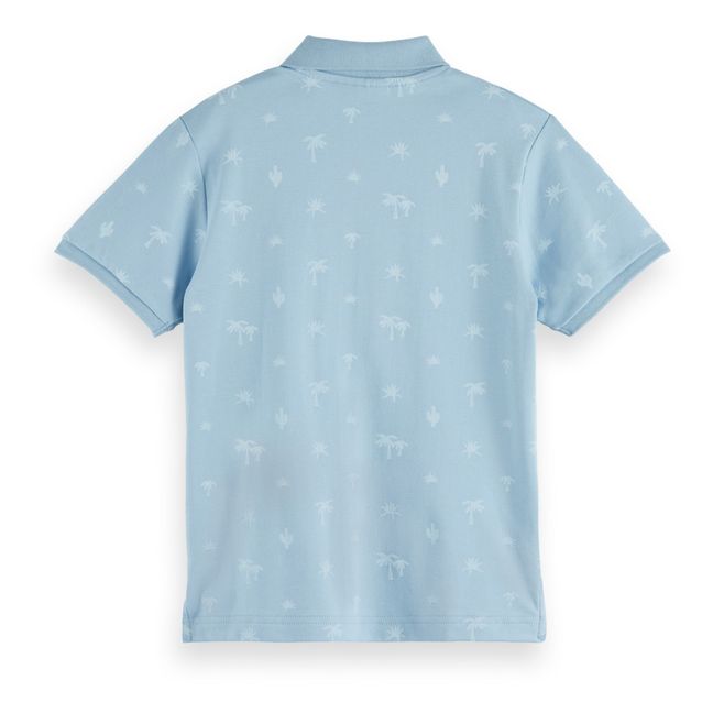 Pima Cotton Polo Shirt Azul Cielo