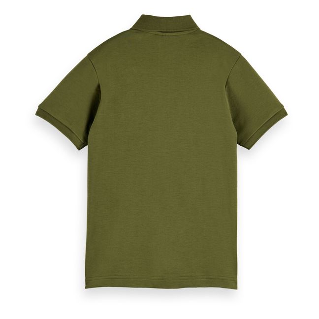 Pima Cotton Polo Shirt Verde Kaki