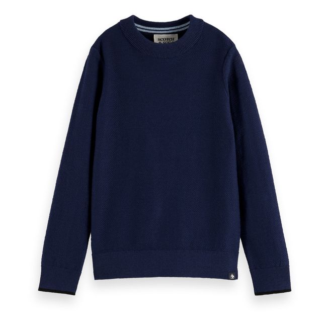 Pullover aus Baumwolle Avery Blau