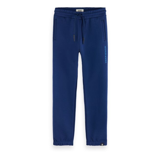Pantaloni Jogger, in cotone biologico Blu