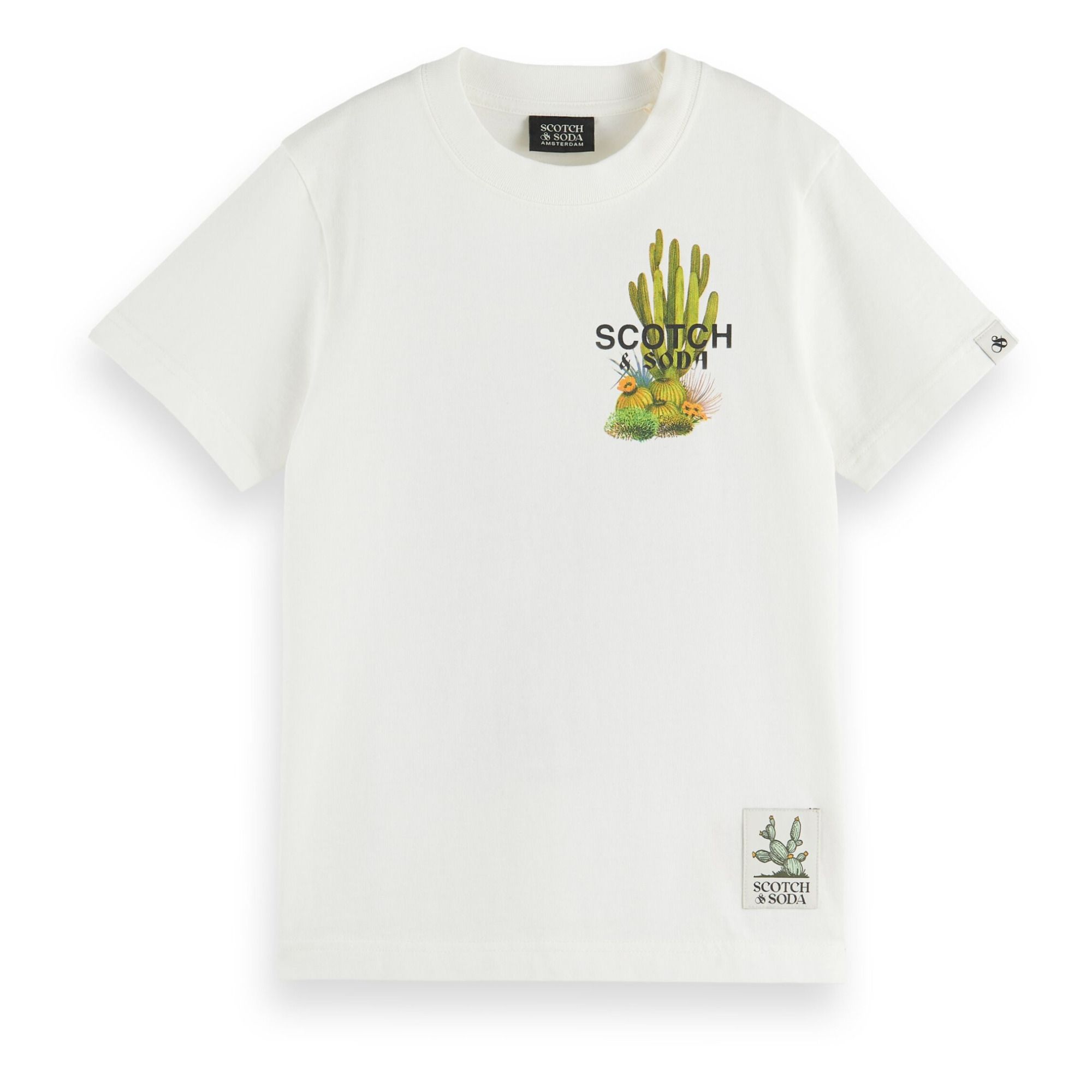 Scotch & Soda - T-shirt Coton Bio - Garçon - Blanc
