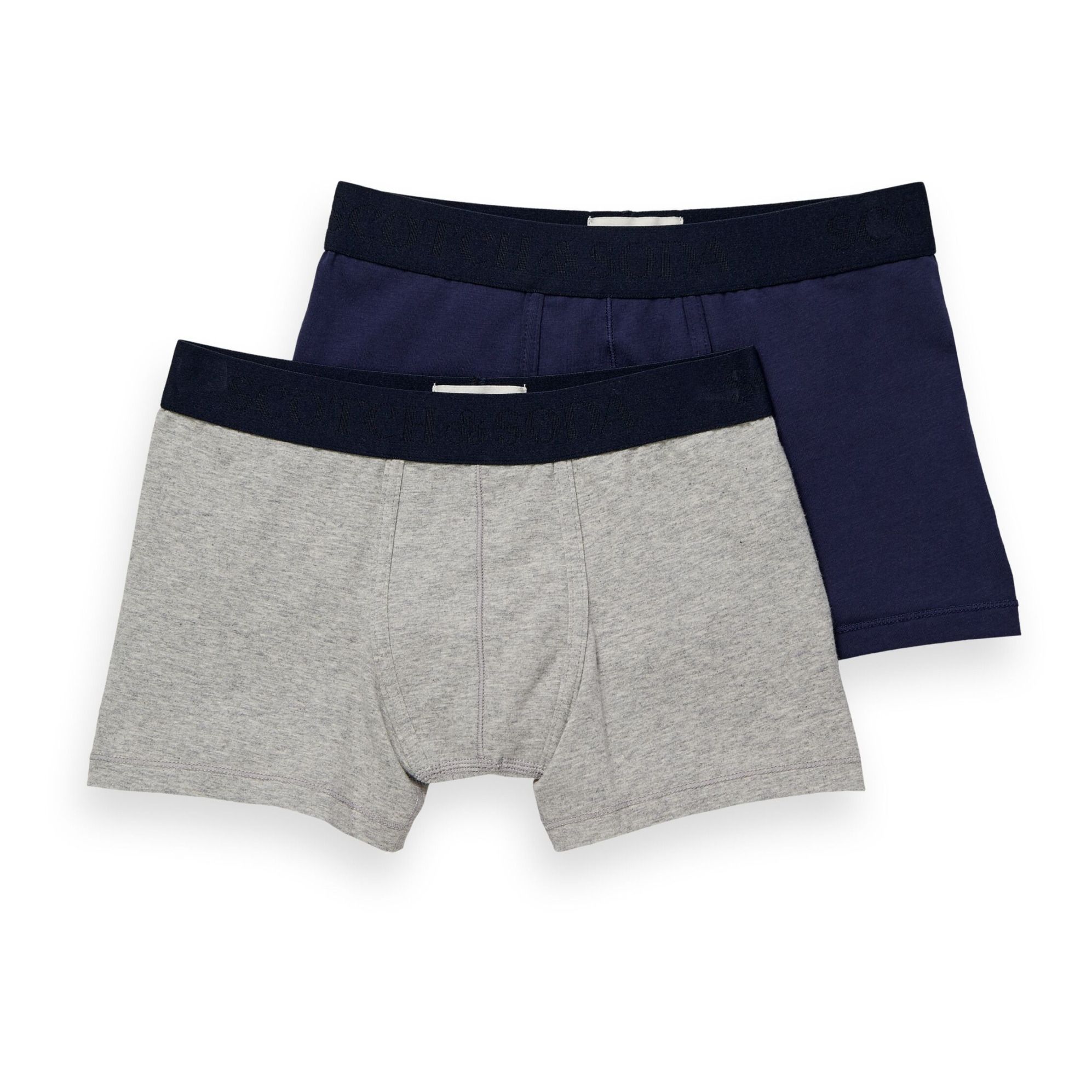 Scotch & Soda - Lot de 2 Boxers Coton Bio - Garçon - Gris