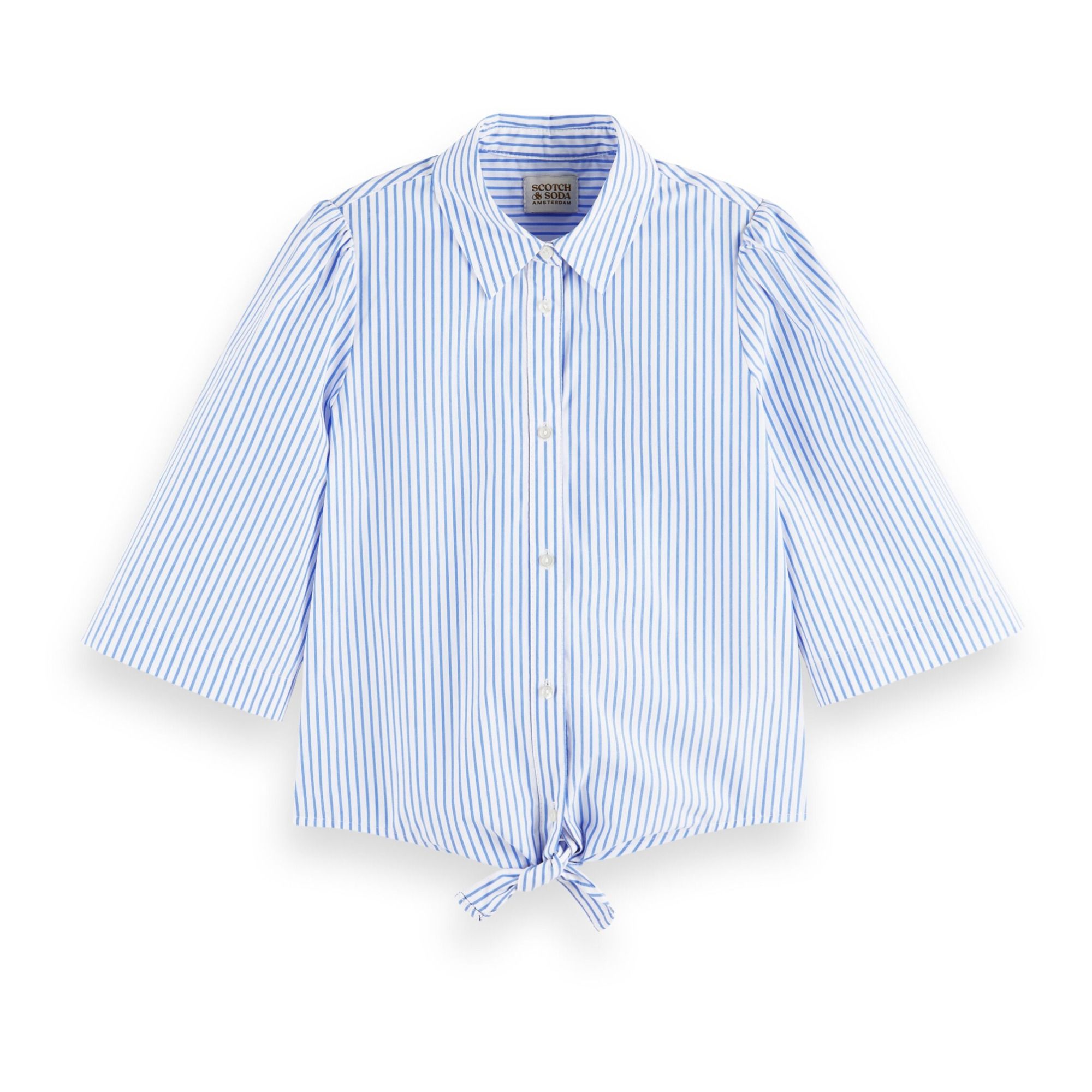 Scotch & Soda - Blouse Coton Bio - Fille - Bleu ciel