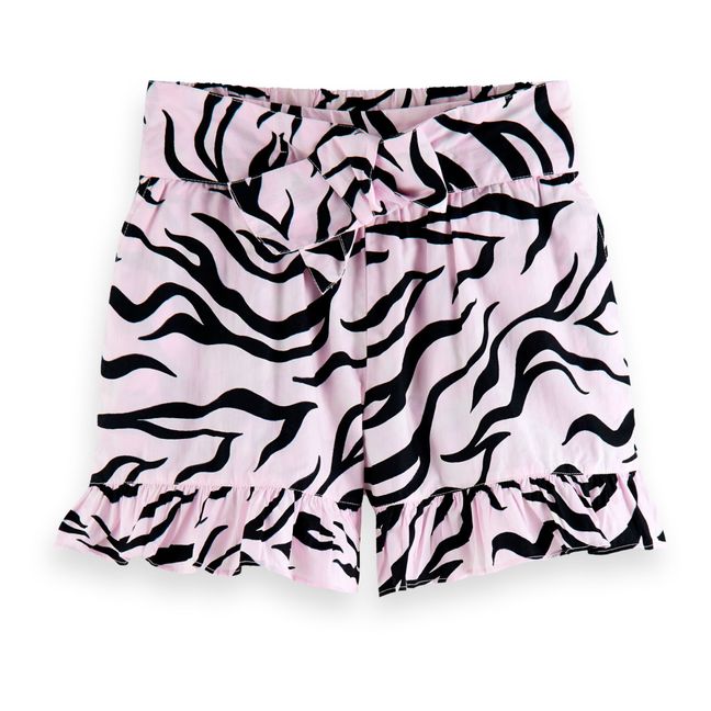 Zebra Organic Cotton Shorts Pink