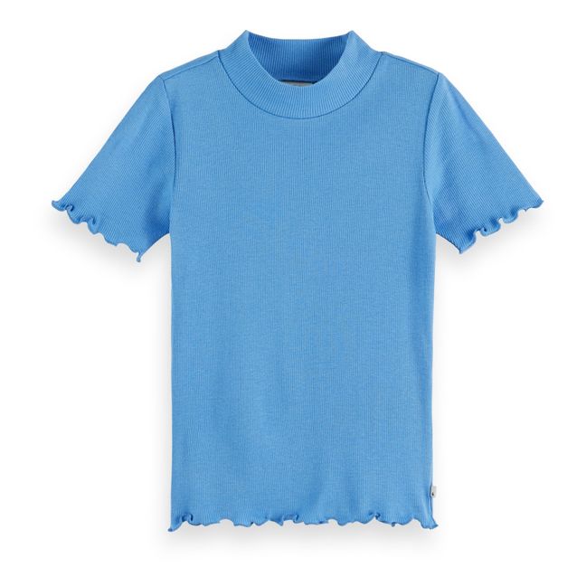 Cotton T-shirt Hellblau