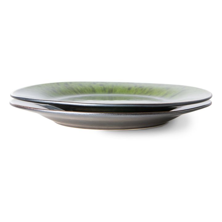The Emeralds Plates - Set of 2 Green- Product image n°1