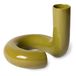 Twisted Ceramic Vase Olive green- Miniature produit n°0