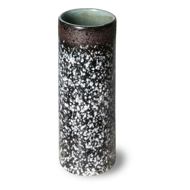 Vase 70's céramique Gris anthracite