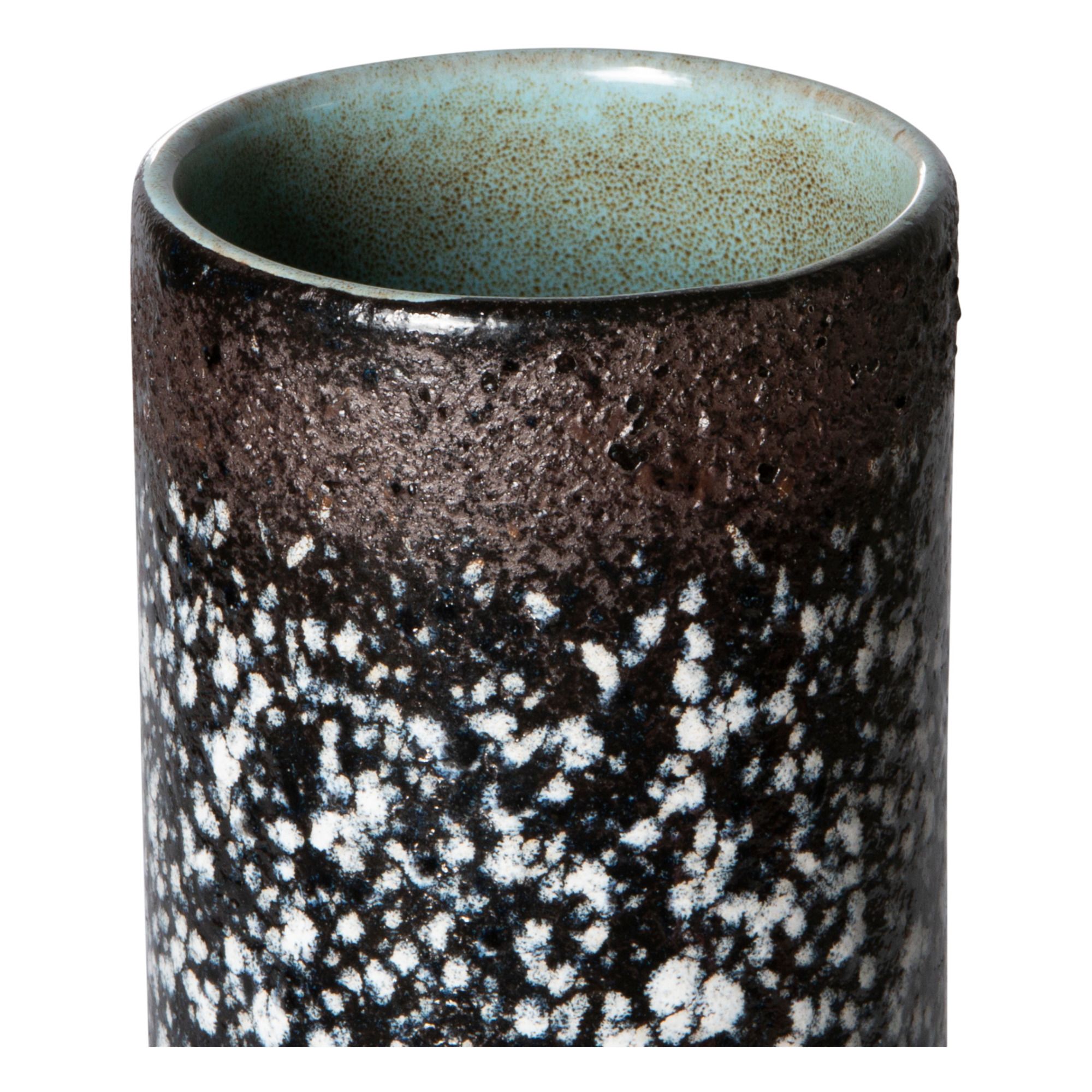 70's Ceramic Vase Charcoal grey- Product image n°1