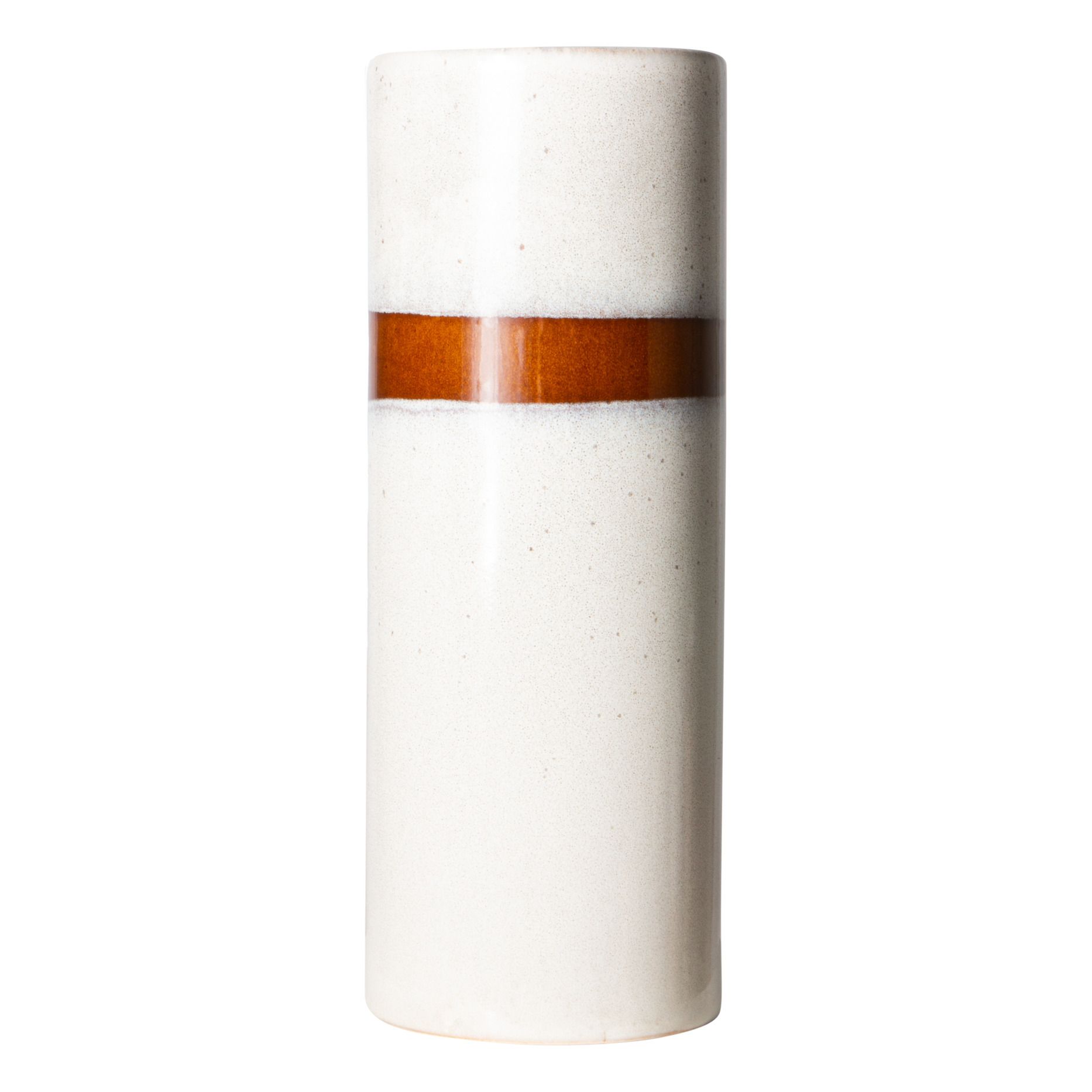 Jarrón de cerámica Años 70 Blanco- Imagen del producto n°2