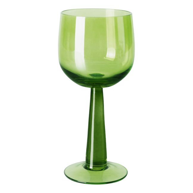 Verre à vin The emeralds - Set de 4 Jaune vert