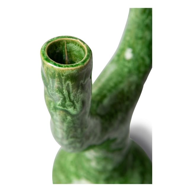 Kerzenständer The Emeralds aus Keramik Grün