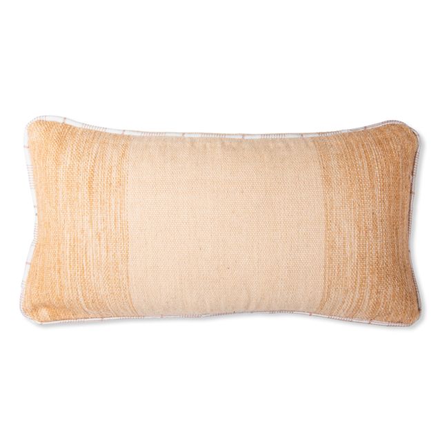 Rectangular Woollen Cushion Peach