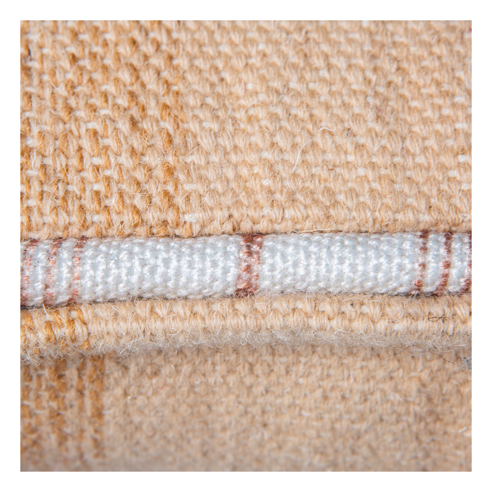 Cojín rectangular de lana Rosa Melocotón- Imagen del producto n°2