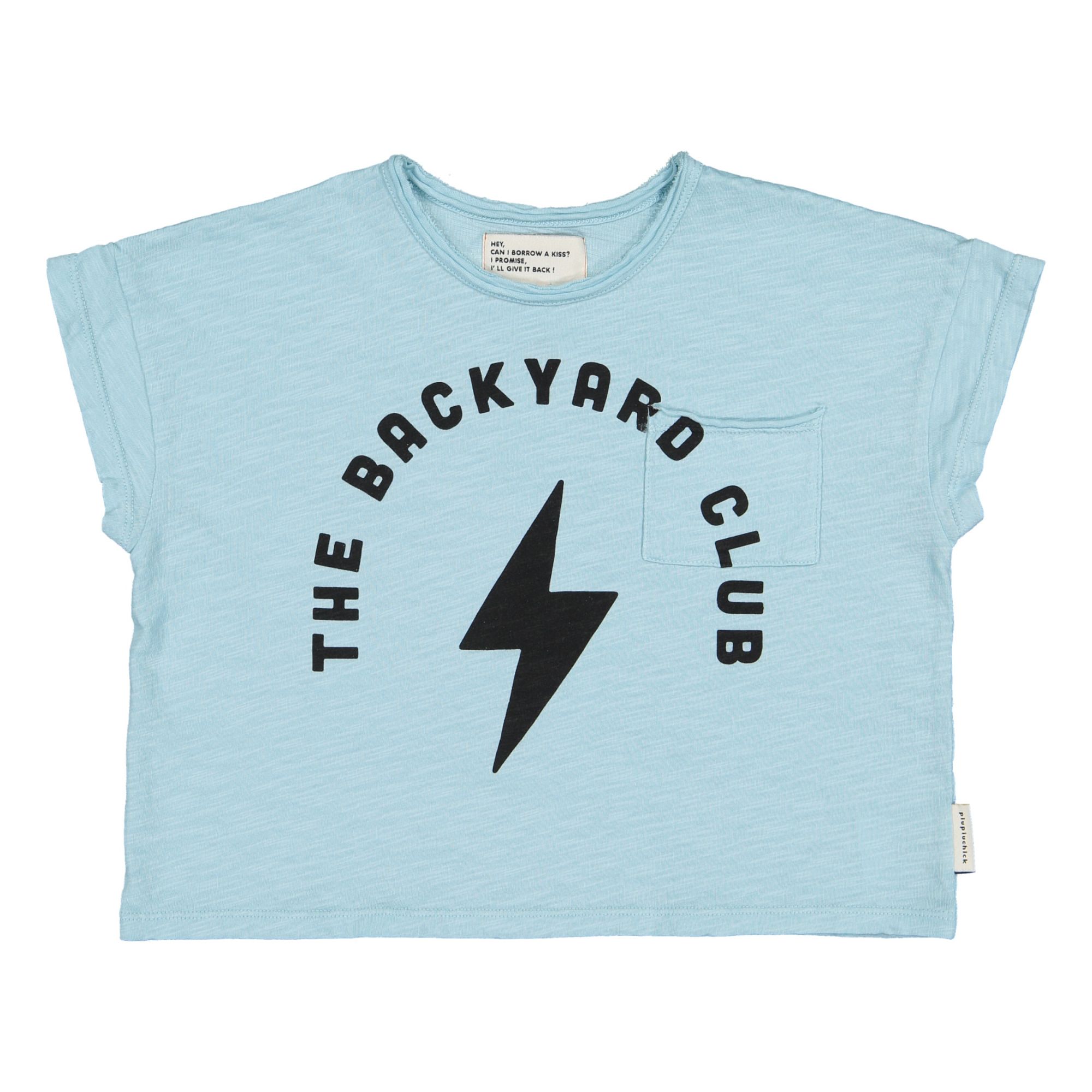 Camiseta Backyard de algodón orgánico Azul Claro- Imagen del producto n°0