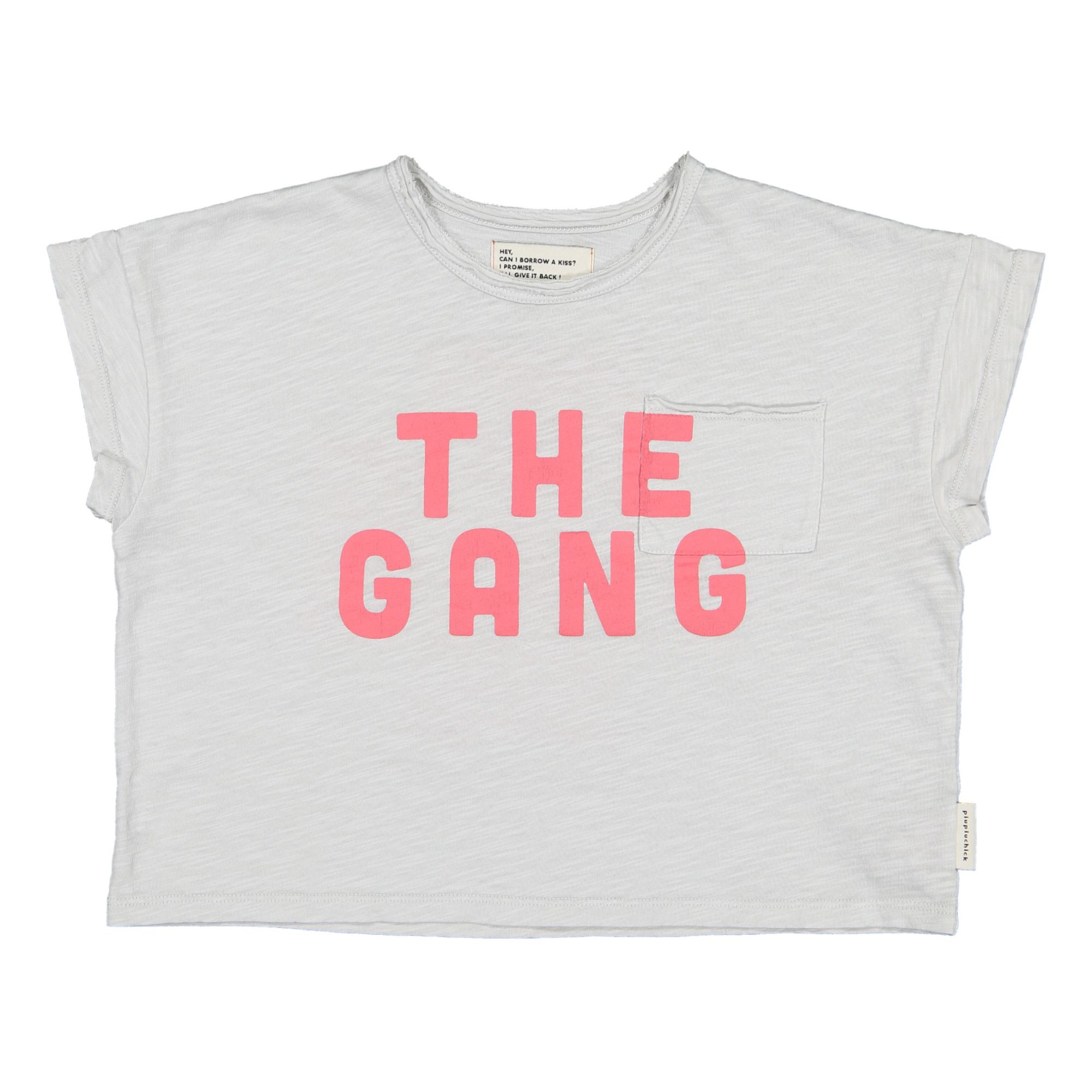 Camiseta The Gang de algodón orgánico Gris Claro- Imagen del producto n°0